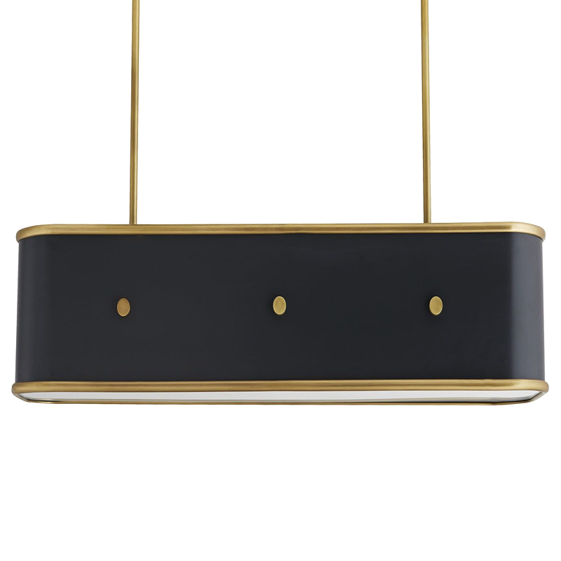 Люстра Arteriors GLENDALE LINEAR CHANDELIER Черный Золотой Люстра Arteriors GLENDALE LINEAR CHANDELIER Черный Золотой в Барнауле | Loft Concept