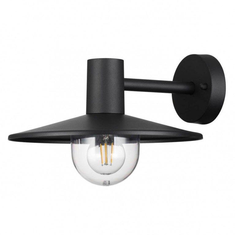 Уличный настенный светильник Leicester Street Wall Lamp Черный Уличный настенный светильник Leicester Street Wall Lamp Черный в Барнауле | Loft Concept