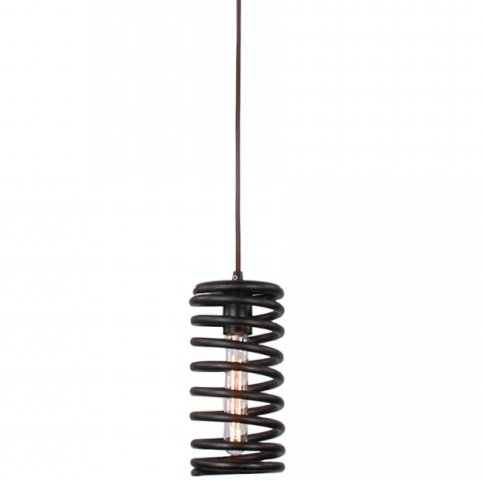 Подвесной светильник Loft Spring Pendant Vertical Черный Подвесной светильник Loft Spring Pendant Vertical Черный в Барнауле | Loft Concept