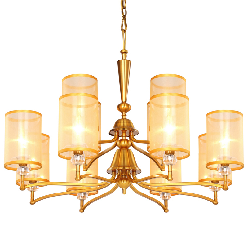 Люстра Boniface Chandelier Double Латунь Золотой Шампань Прозрачный Люстра Boniface Chandelier Double Латунь Золотой Шампань Прозрачный в Барнауле | Loft Concept