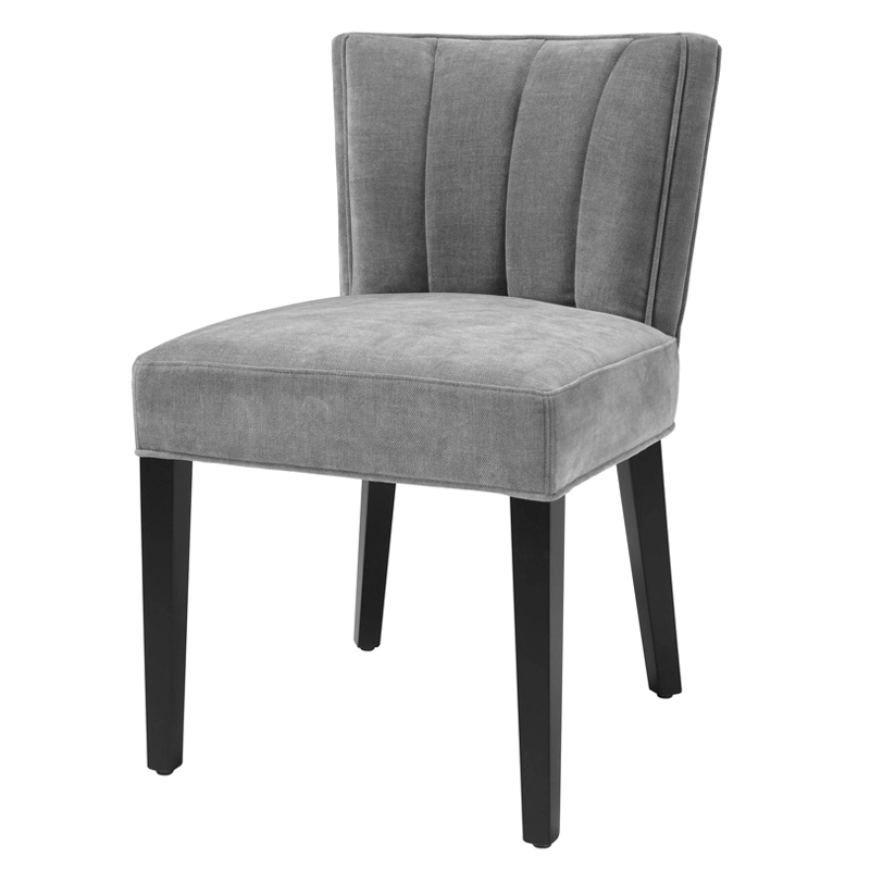Стул Eichholtz Dining Chair Windhaven Grey Серый Черный Стул Eichholtz Dining Chair Windhaven Grey Серый Черный в Барнауле | Loft Concept