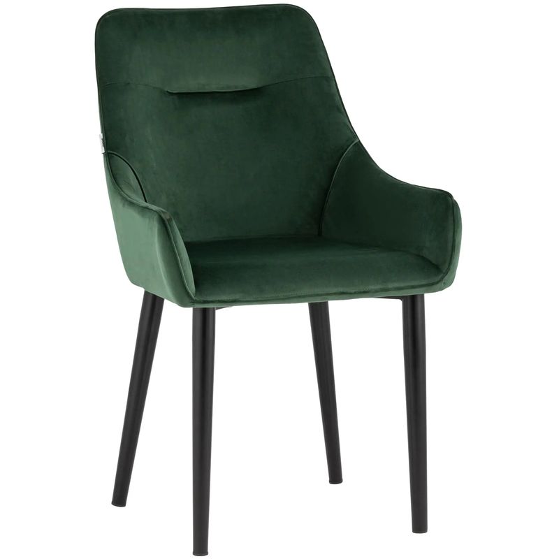 Стул Joan Chair Темно-Зеленый Велюр Зеленый Черный Стул Joan Chair Темно-Зеленый Велюр Зеленый Черный в Барнауле | Loft Concept