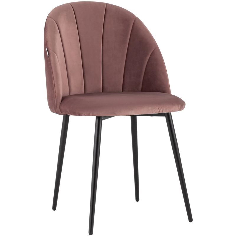 Стул Balsari S Chair Пыльно-Розовый Велюр Розовый пастельный Черный Стул Balsari S Chair Пыльно-Розовый Велюр Розовый пастельный Черный в Барнауле | Loft Concept