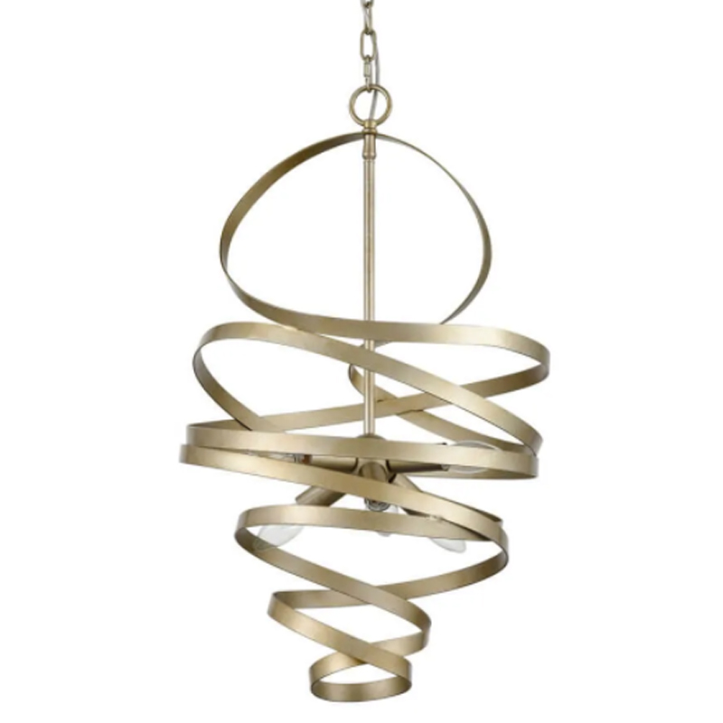 Люстра Metal Curly Ribbon Матовый Шампань Люстра Metal Curly Ribbon Матовый Шампань в Барнауле | Loft Concept