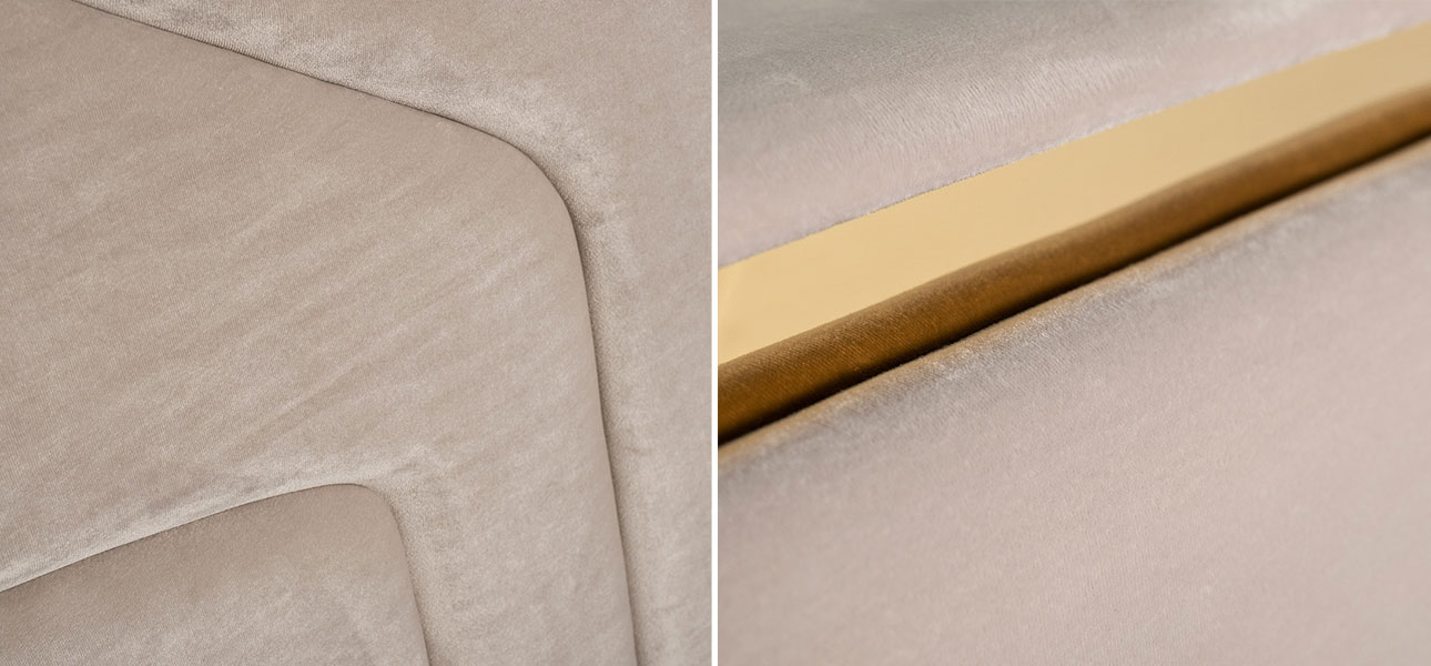 Кровать двуспальная Bakketi серая  - фото №1