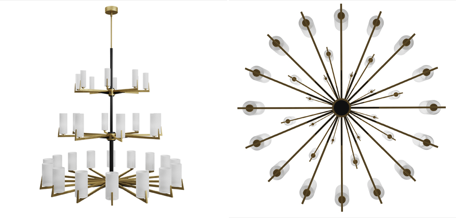 Большая люстра из латуни Brass Candle Большая люстра из латуни Brass Candle - Loft-Concept в Барнауле