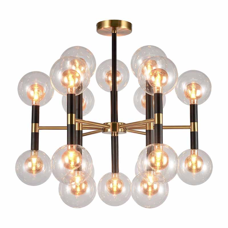 Люстра Danitza Chandelier Gold Черный Золотой Люстра Danitza Chandelier Gold Черный Золотой в Барнауле | Loft Concept
