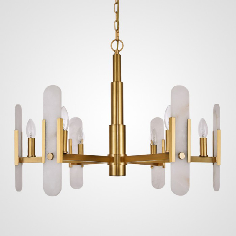 Люстра Kazaoir Chandelier Латунь Белый Люстра Kazaoir Chandelier Латунь Белый в Барнауле | Loft Concept