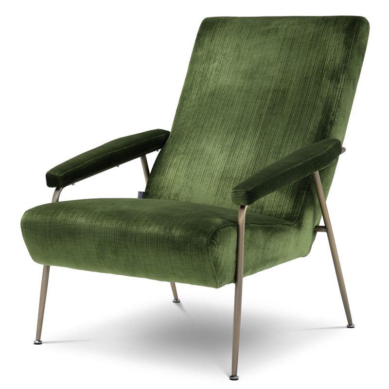Кресло Eichholtz Chair Gio Зеленый Матовая латунь Кресло Eichholtz Chair Gio Зеленый Матовая латунь в Барнауле | Loft Concept
