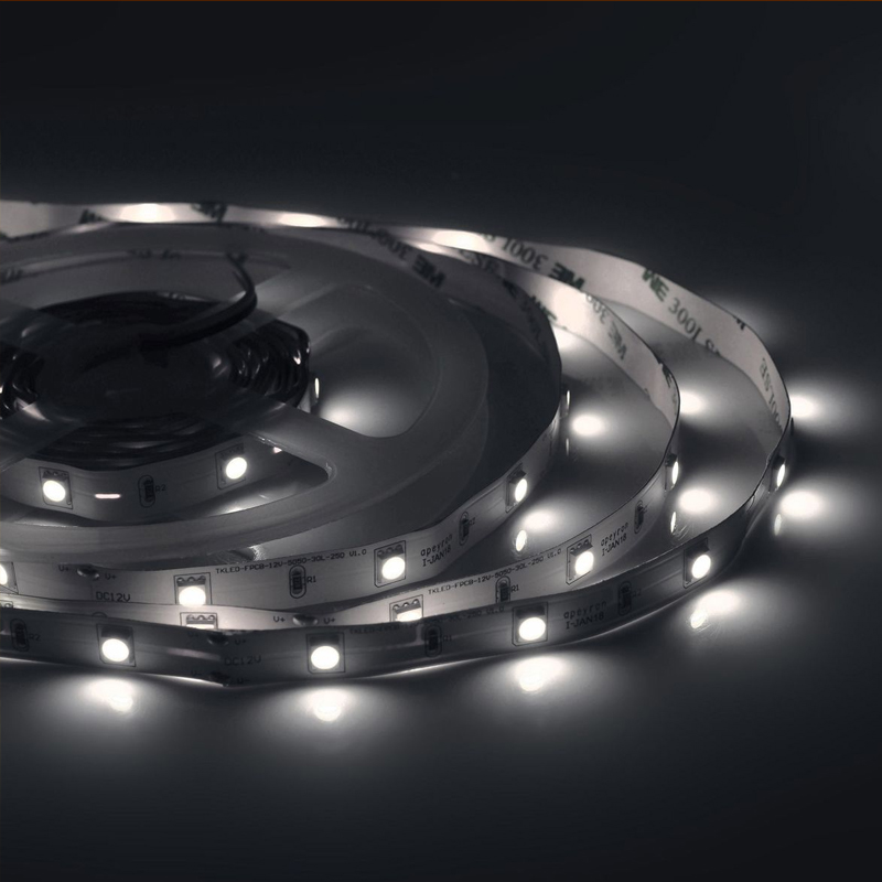 Светодиодная лента 7,2W/m 30LED/m 5050SMD холодный белый 5M Белый Светодиодная лента 7,2W/m 30LED/m 5050SMD холодный белый 5M Белый в Барнауле | Loft Concept