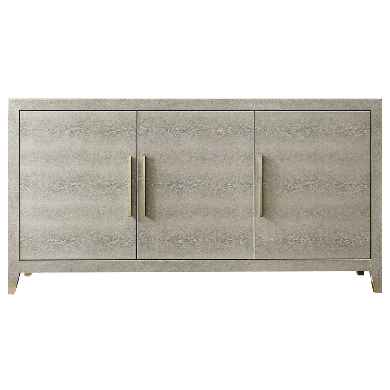 Комод серый скат Charles Stingray Texture chest of drawers Grey Золотой Серый в Барнауле | Loft Concept 