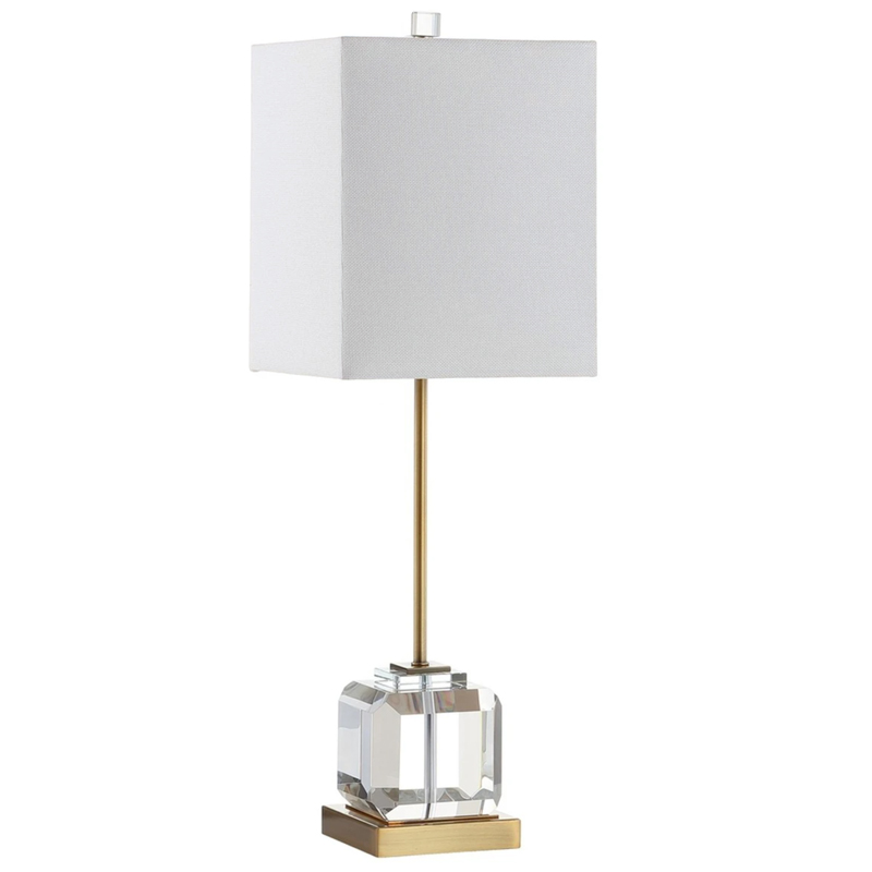 Настольная лампа Orabel Provence Table lamp Белый Прозрачное Стекло Латунь Настольная лампа Orabel Provence Table lamp Белый Прозрачное Стекло Латунь в Барнауле | Loft Concept