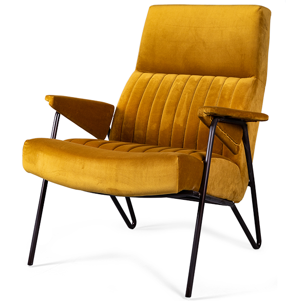 Кресло Solonar yellow Желтый Черный Кресло Solonar yellow Желтый Черный в Барнауле | Loft Concept