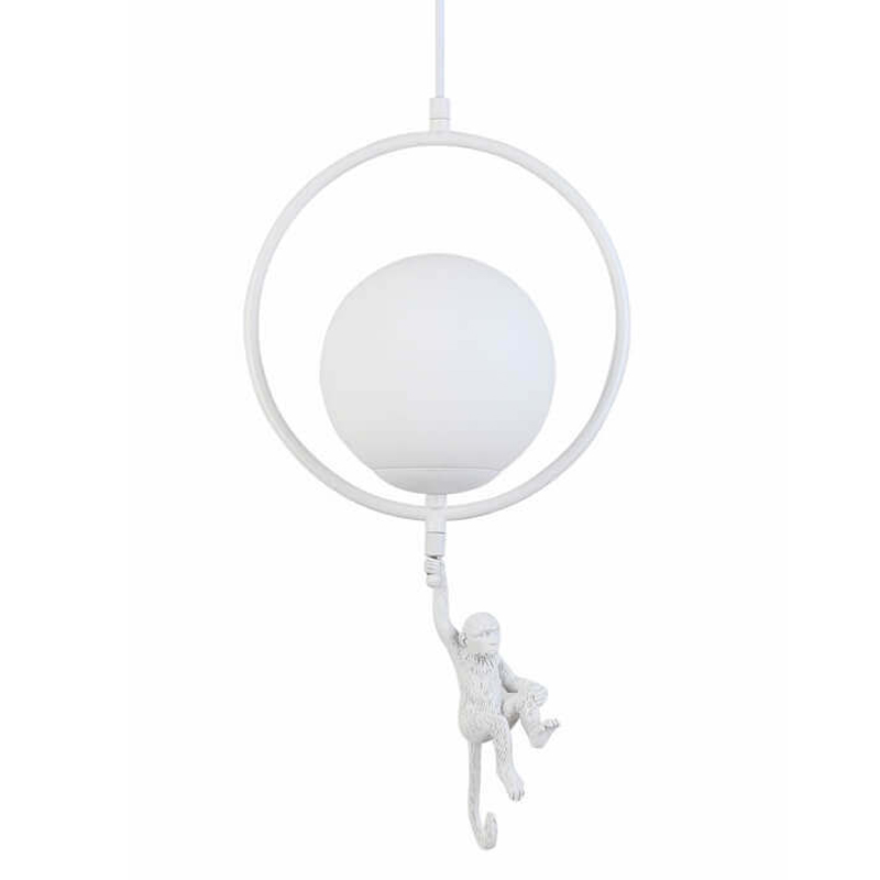 Подвесной светильник Hanging Monkey under Белый Подвесной светильник Hanging Monkey under Белый в Барнауле | Loft Concept