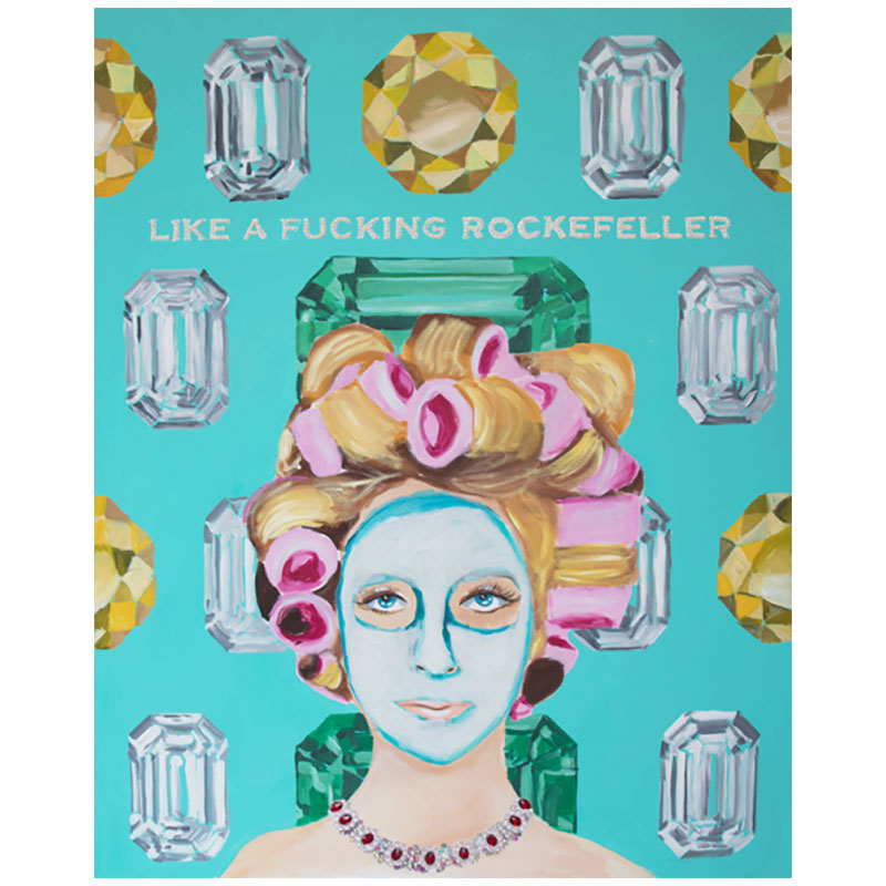 Картина “Like A Fucking Rockefeller” Мульти Картина “Like A Fucking Rockefeller” Мульти в Барнауле | Loft Concept
