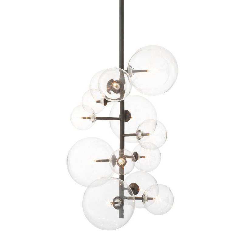 Люстра Eichholtz Chandelier Ezra Bronze Темная бронза Прозрачный Люстра Eichholtz Chandelier Ezra Bronze Темная бронза Прозрачный в Барнауле | Loft Concept