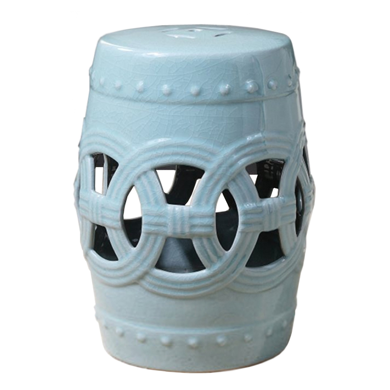 Керамический табурет Ceramic Chair blue Голубой Керамический табурет Ceramic Chair blue Голубой в Барнауле | Loft Concept