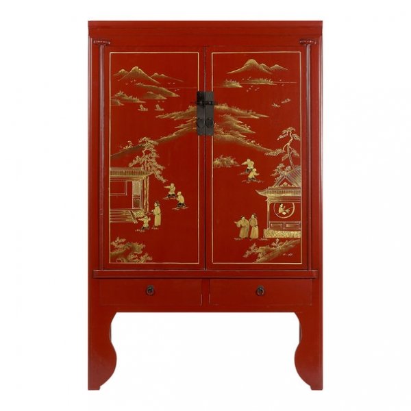 Шкаф Chinese Deep Red Красный Шкаф Chinese Deep Red Красный в Барнауле | Loft Concept
