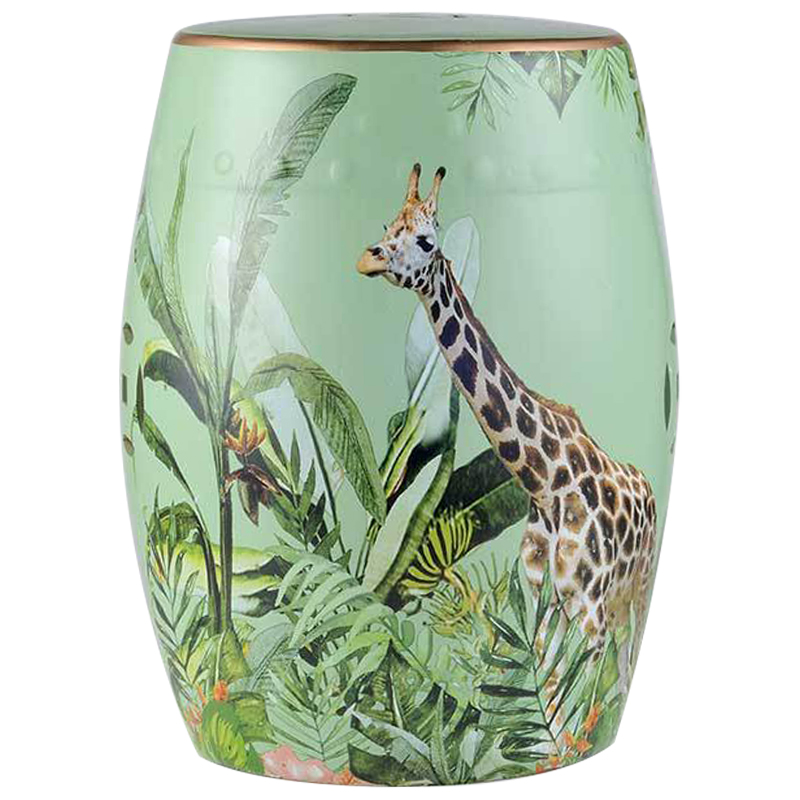 Керамический табурет Giraffe Tropical Animal Ceramic Stool Green Прозрачный зеленый Коричневый Зеленый Керамический табурет Giraffe Tropical Animal Ceramic Stool Green Прозрачный зеленый Коричневый Зеленый в Барнауле | Loft Concept
