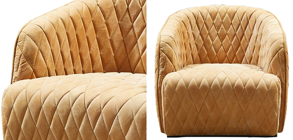 Кресло Rhombuses Upholstery Armchair Milk Caramel Кресло Rhombuses Upholstery Armchair Milk Caramel - Loft-Concept в Барнауле