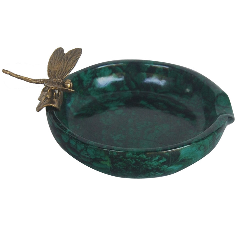 Блюдо Malachite Dish Бронза Малахит Блюдо Malachite Dish Бронза Малахит в Барнауле | Loft Concept