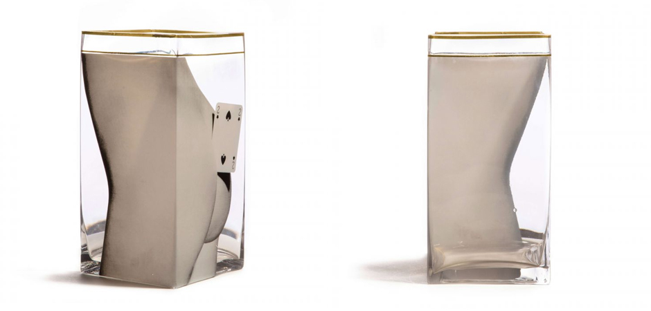 Ваза Glass vase big Two of Spades Ваза Glass vase big Two of Spades - Loft-Concept в Барнауле