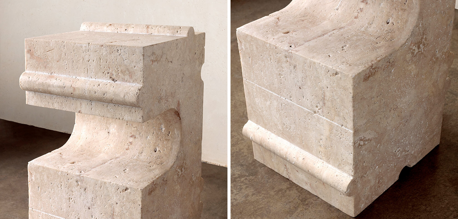 Приставной стол Hume Stone Side Table дизайн Kelly Wearstler - фото №1