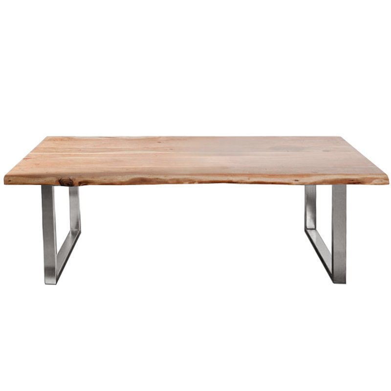 Обеденный стол Brutal Wood Акация Нержавеющая сталь Обеденный стол Brutal Wood Акация Нержавеющая сталь в Барнауле | Loft Concept