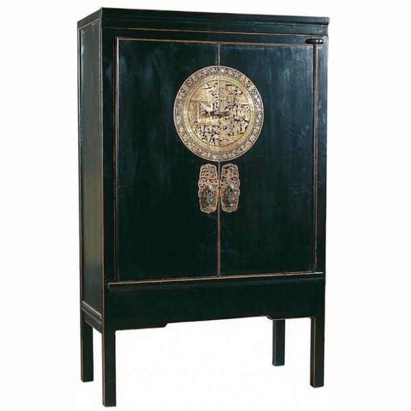 Китайский шкаф Chinese black cabinet Dynasty Ming Китайский шкаф Chinese black cabinet Dynasty Ming в Барнауле | Loft Concept