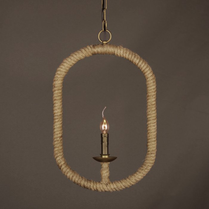 Подвесной светильник Oval Loft Rope Light  в Барнауле | Loft Concept 