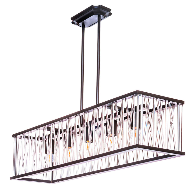 Люстра Lamp Inside The Frame Rectangle Черный Люстра Lamp Inside The Frame Rectangle Черный в Барнауле | Loft Concept