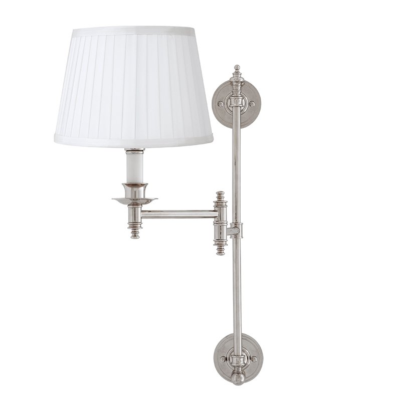 Бра Wall Lamp Indigo Nickel Никель Белый Бра Wall Lamp Indigo Nickel Никель Белый в Барнауле | Loft Concept