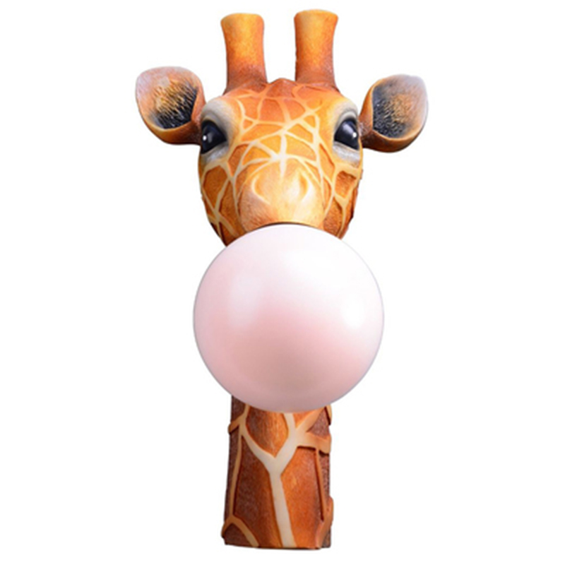 Бра для детской Жираф Bubble Gum Giraffe Wall Lamp Карамель Коричневый Розовый пастельный Бра для детской Жираф Bubble Gum Giraffe Wall Lamp Карамель Коричневый Розовый пастельный в Барнауле | Loft Concept