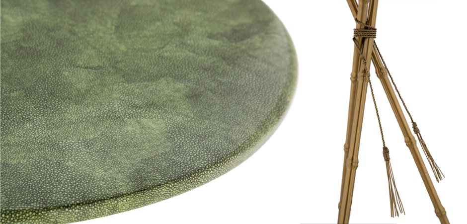 Green Stingray Skin Side Tables Green Stingray Skin Side Tables - Loft-Concept в Барнауле