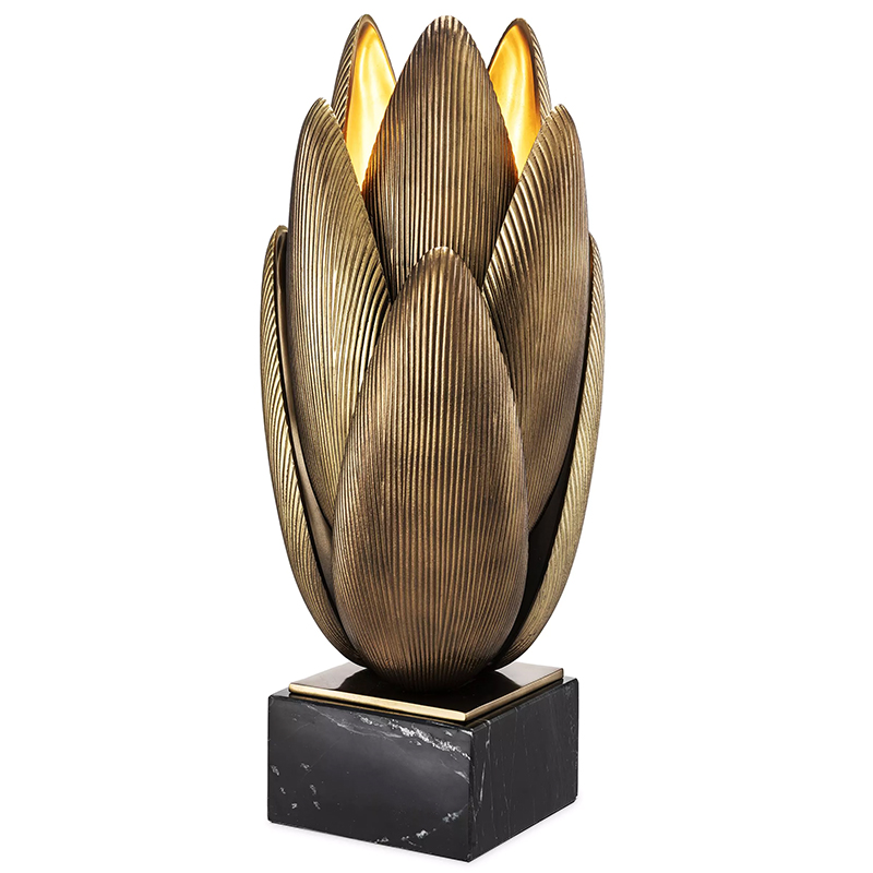 Настольная лампа Eichholtz Table Lamp Blossom Латунь Винтажная латунь Черный Мрамор Nero Настольная лампа Eichholtz Table Lamp Blossom Латунь Винтажная латунь Черный Мрамор Nero в Барнауле | Loft Concept