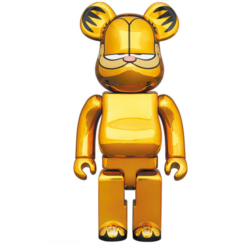 Статуэтка Bearbrick Garfield Глянцевое золото Статуэтка Bearbrick Garfield Глянцевое золото в Барнауле | Loft Concept