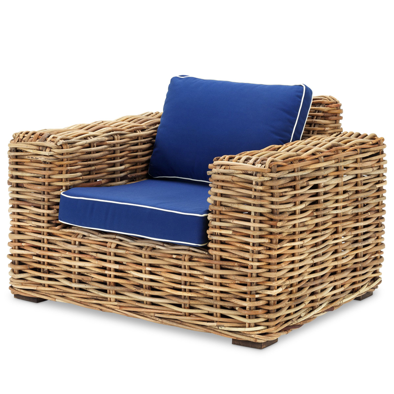 Кресло Eichholtz Chair Foster Древесина Синий Кресло Eichholtz Chair Foster Древесина Синий в Барнауле | Loft Concept