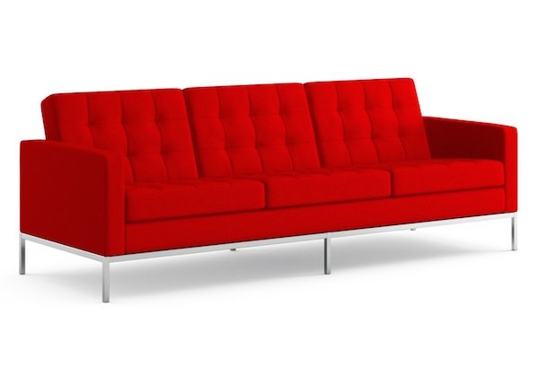 Диван Florence Knoll sofa Серый Красный Коричневый Зеленый Желтый Голубой Белый Черный в Барнауле | Loft Concept 