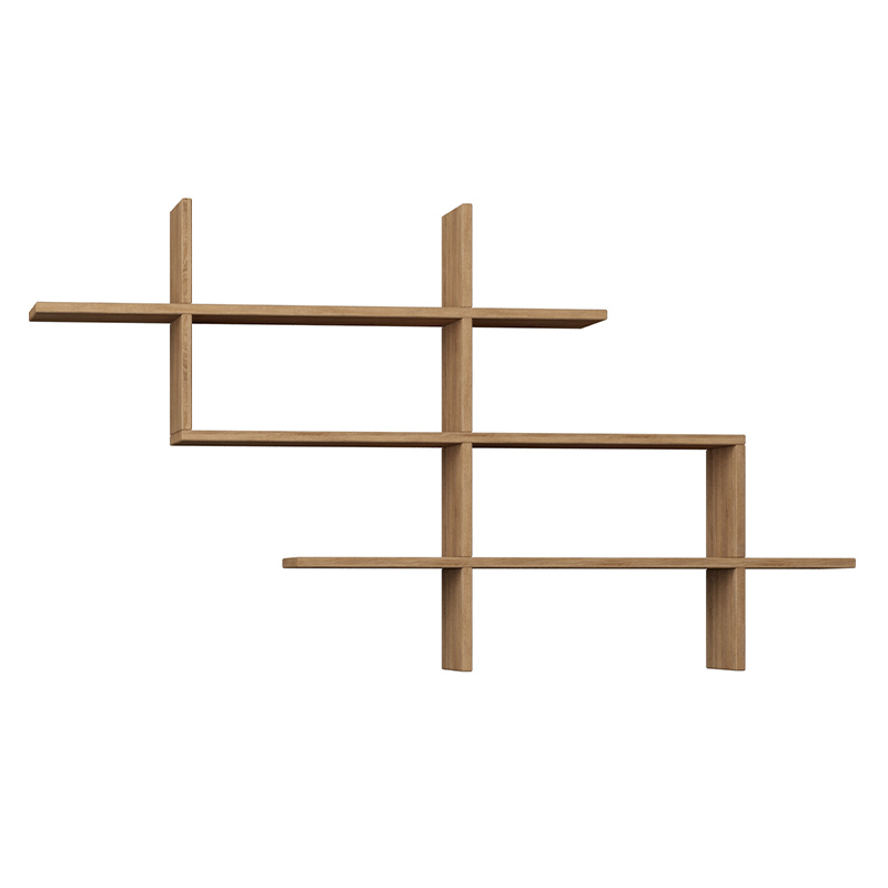 Полка фигурная подвесная цвета древесины HALIC BOOKCASE OAK Древесина Полка фигурная подвесная цвета древесины HALIC BOOKCASE OAK Древесина в Барнауле | Loft Concept