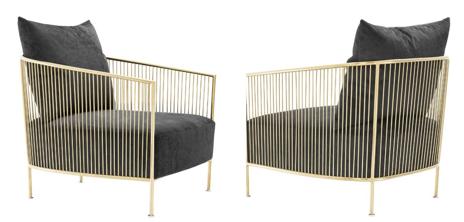 Кресло Eichholtz Chair Knox Gold Кресло Eichholtz Chair Knox Gold - Loft-Concept в Барнауле