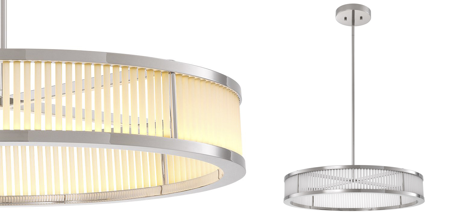 Люстра Eichholtz Chandelier Thibaud S Nickel - фото