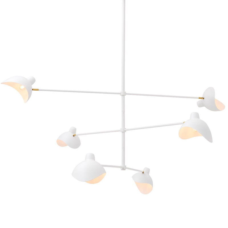 Люстра Eichholtz Chandelier Vince White Латунь Античная полированная Белый Люстра Eichholtz Chandelier Vince White Латунь Античная полированная Белый в Барнауле | Loft Concept