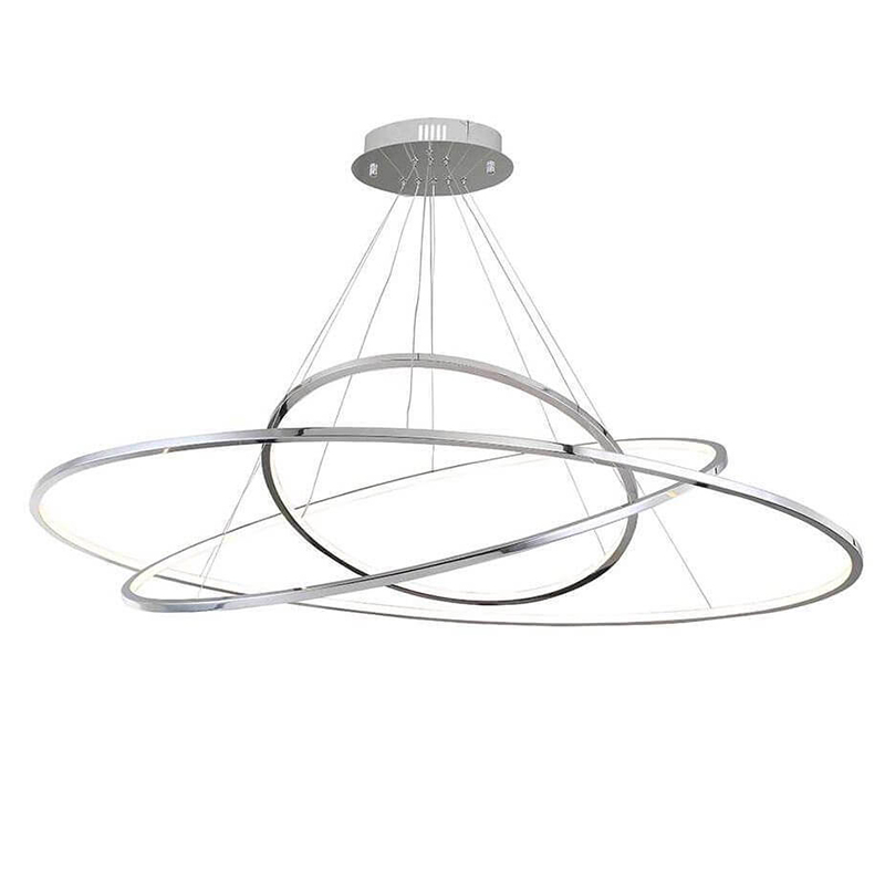Люстра Plexus Ring Horizontal Trio Chrome Хром Люстра Plexus Ring Horizontal Trio Chrome Хром в Барнауле | Loft Concept