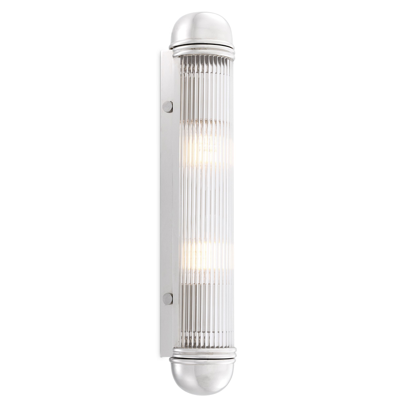 Бра Eichholtz Wall Lamp Auburn Nickel Никель Прозрачный в Барнауле | Loft Concept 