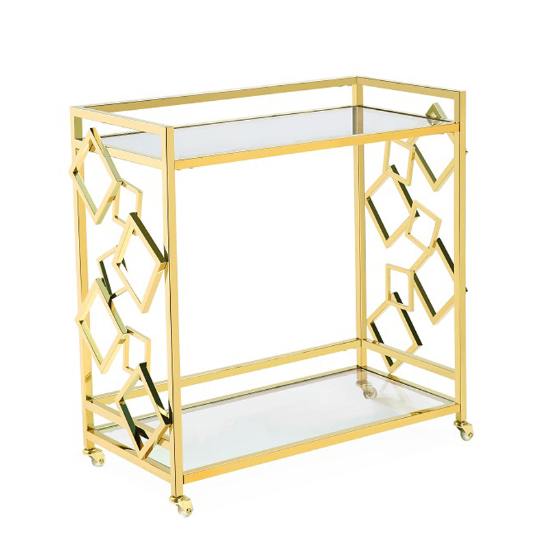 Приставной стол Serving Table gold Глянцевое золото Приставной стол Serving Table gold Глянцевое золото в Барнауле | Loft Concept