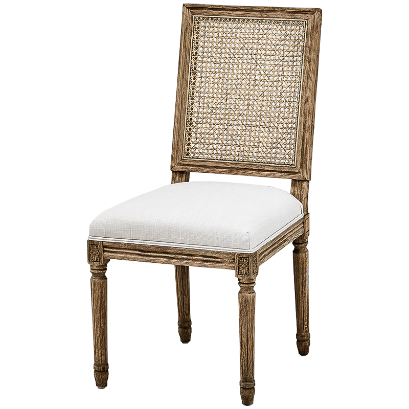 Стул French Provence Rattan Beige Stool Коричневый Бежевый Стул French Provence Rattan Beige Stool Коричневый Бежевый в Барнауле | Loft Concept