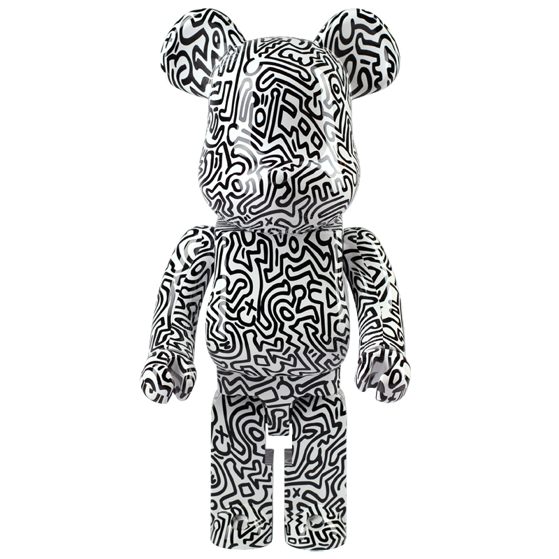 Статуэтка Bearbrick Keith Haring Ver. 4 Черно-белый Статуэтка Bearbrick Keith Haring Ver. 4 Черно-белый в Барнауле | Loft Concept
