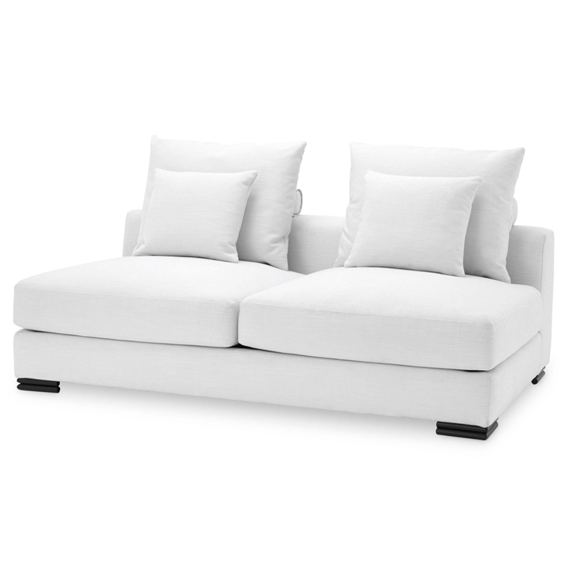 Диван Eichholtz Sofa Clifford 2-Seater white Белый Черный Диван Eichholtz Sofa Clifford 2-Seater white Белый Черный в Барнауле | Loft Concept