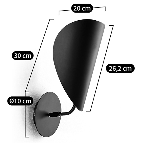 Бра с поворотным плафоном Aracea Black Wall Lamp Бра с поворотным плафоном Aracea Black Wall Lamp в Барнауле