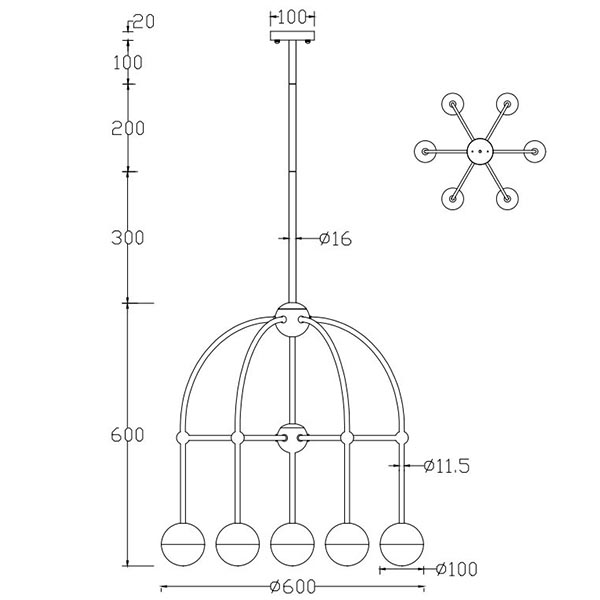 Люстра Heidy Bronze Chandelier 7 Люстра Heidy Bronze Chandelier 7 в Барнауле